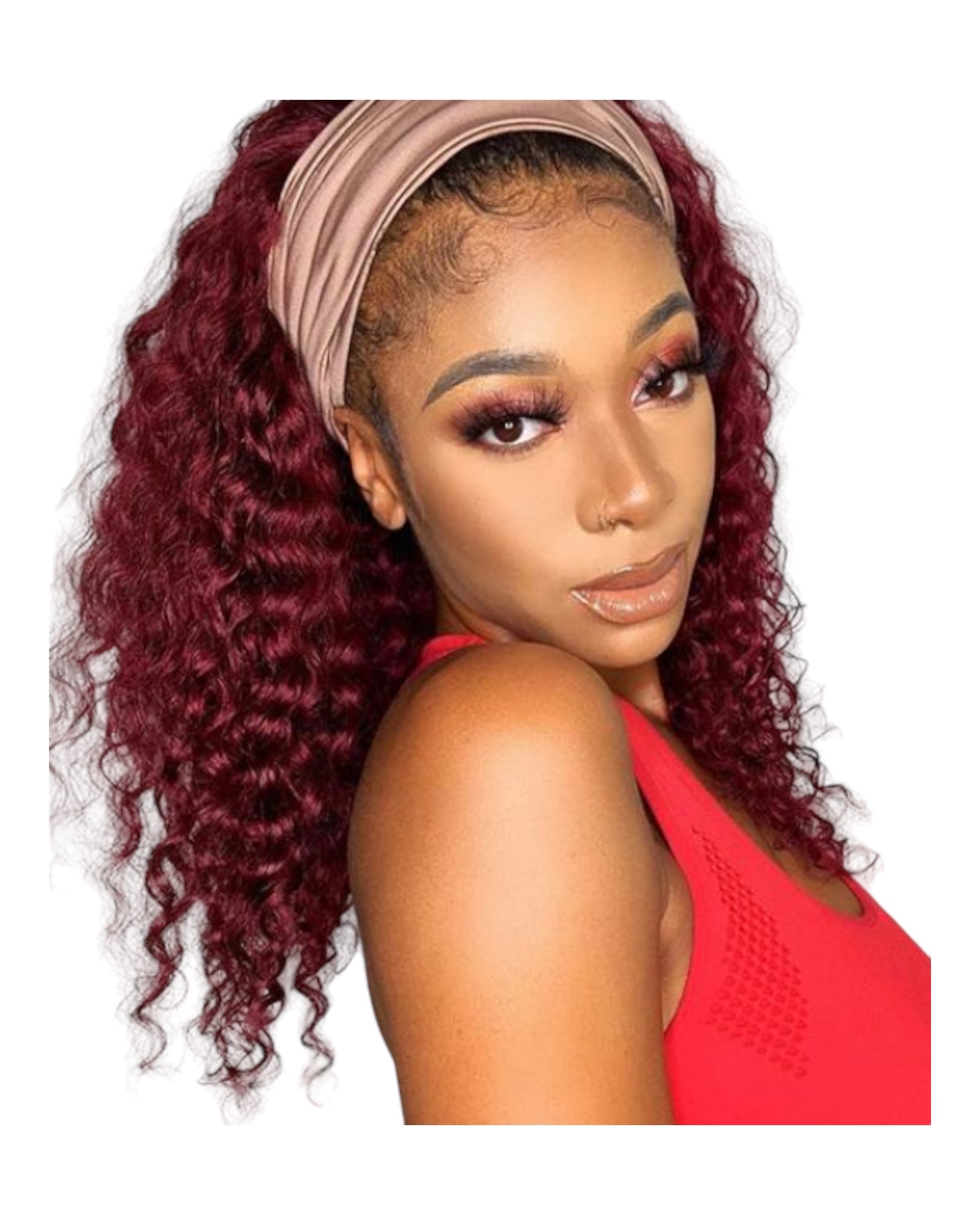 Sugar plum with Natl Blk Root 1B-99J 16” 180% Density. Wigs can be dyed. Cap straps adjustable, circumference medium-20 inches. Easy on the go beginner friendly.