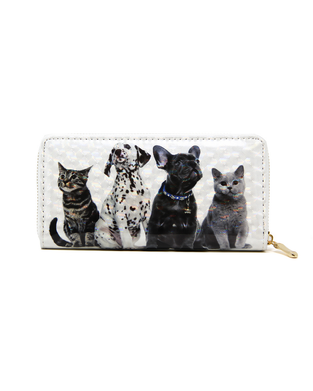Ladies Hologram Puppy & Kitten Wallet