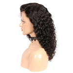 Load image into Gallery viewer, Glueless Water Wave Wig 13x4 Transparent Lace Frontal 18&quot; Nat. Black
