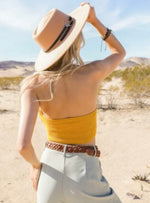 Load image into Gallery viewer, Ladies Lace-Up Halter Knit Bralette
