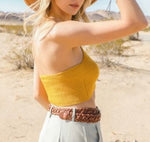 Load image into Gallery viewer, Ladies Lace-Up Halter Knit Bralette
